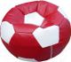 Бескаркасное кресло Flagman Мяч Стандарт М1.3-26 (бордовый/белый) - 