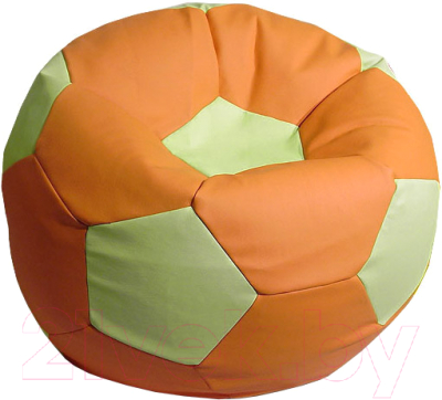 Бескаркасное кресло Flagman Мяч Стандарт М1.3-27 (оранжевый/светло-оливковый)