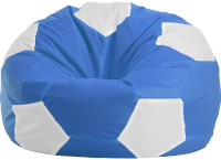 Бескаркасное кресло Flagman Мяч Стандарт М1.1-03 (синий/белый) - 