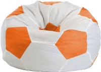 Бескаркасное кресло Flagman Мяч Стандарт М1.1-05 (белый/оранжевый) - 