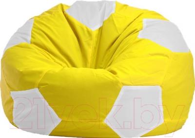 Бескаркасное кресло Flagman Мяч Стандарт М1.1-08 (желтый/белый)