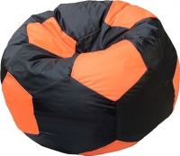 Бескаркасное кресло Flagman Мяч Стандарт М1.1-13 (черный/оранжевый) - 