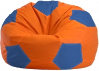 Бескаркасное кресло Flagman Мяч Стандарт М1.1-18 (оранжевый/синий) - 