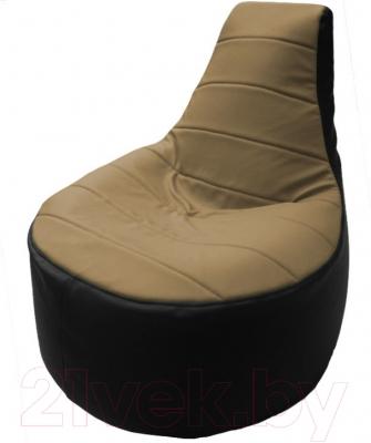 Бескаркасное кресло Flagman Трон Т1.3-06 (бежевый/черный)