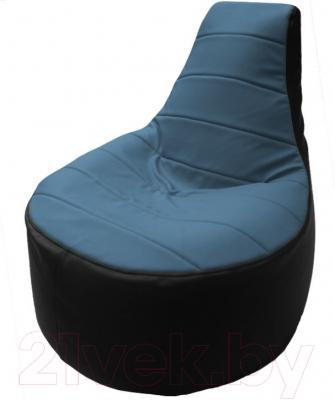Бескаркасное кресло Flagman Трон Т1.3-11 (голубой/черный)