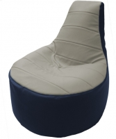 Бескаркасное кресло Flagman Трон Т1.3-14 (белый/синий) - 