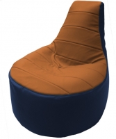Бескаркасное кресло Flagman Трон Т1.3-15 (оранжевый/синий) - 