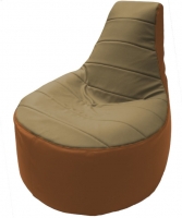 Бескаркасное кресло Flagman Трон Т1.3-21 (бежевый/оранжевый) - 