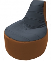 Бескаркасное кресло Flagman Трон Т1.3-24 (серый/оранжевый) - 