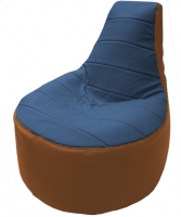 Бескаркасное кресло Flagman Трон Т1.3-25 (синий/оранжевый) - 