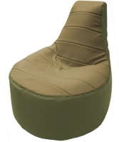 Бескаркасное кресло Flagman Трон Т1.3-27 (бежевый/оливковый) - 