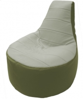 Бескаркасное кресло Flagman Трон Т1.3-28 (белый/оливковый) - 