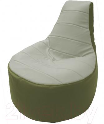 Бескаркасное кресло Flagman Трон Т1.3-28 (белый/оливковый)