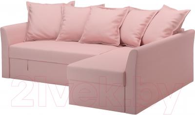Чехол на угловой диван Ikea Хольмсунд 603.017.26 (светло-розовый)