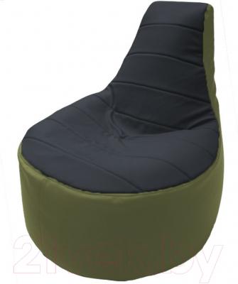 Бескаркасное кресло Flagman Трон Т1.3-32 (черный/оливковый)