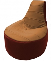 Бескаркасное кресло Flagman Трон Т1.3-34 (оранжевый/красный) - 