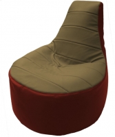 Бескаркасное кресло Flagman Трон Т1.3-36 (бежевый/красный) - 