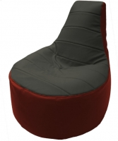 Бескаркасное кресло Flagman Трон Т1.3-38 (серый/красный) - 