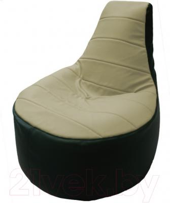 Бескаркасное кресло Flagman Трон Т1.3-41 (светло-бежевый/зеленый)