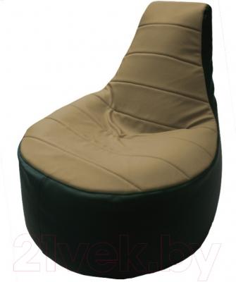 Бескаркасное кресло Flagman Трон Т1.3-43 (бежевый/зеленый)