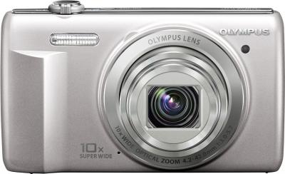 Компактный фотоаппарат Olympus D-750 Silver - вид спереди