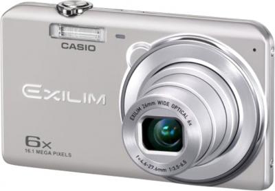 Компактный фотоаппарат Casio Exilim EX-ZS20 (серебристый) - общий вид