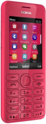 Мобильный телефон Nokia Asha 206 Dual Magenta - общий вид
