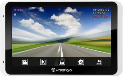 GPS навигатор Prestigio GeoVision 5800 BTHDDVR (microSD 4Gb) - вид спереди