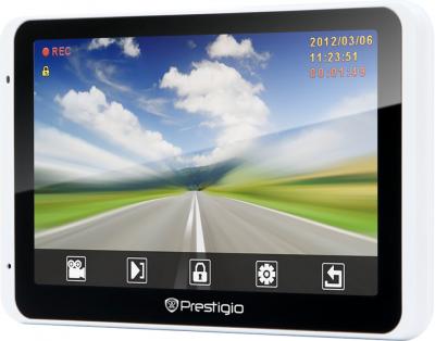 GPS навигатор Prestigio GeoVision 5800 BTHDDVR (microSD 4Gb) - вид сбоку