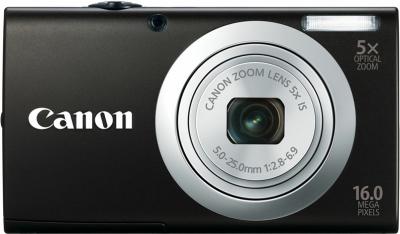 Компактный фотоаппарат Canon PowerShot A2300 Black + чехол и карта памяти - вид спереди