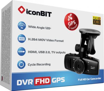 Автомобильный видеорегистратор IconBIT DVR FHD GO - коробка