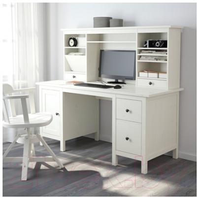 Письменный стол Ikea Хемнэс 290.005.04 (белая морилка)