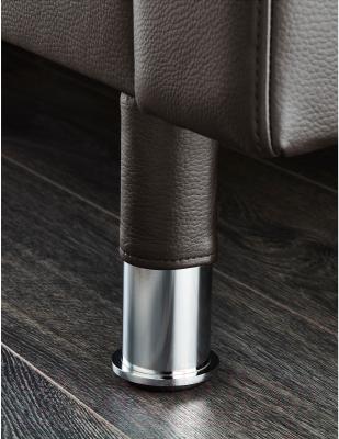 Диван Ikea Ландскруна 490.317.50 (темно-коричневый/металл) - хромированные ножки