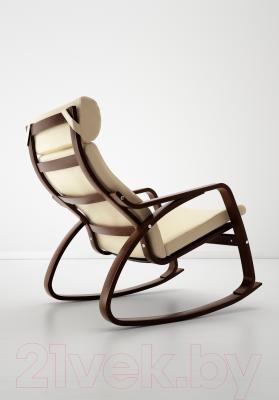Кресло-качалка Ikea Поэнг 499.008.67 (коричневый/светло-бежевый)