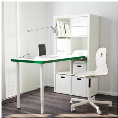 Письменный стол Ikea Каллакс 591.230.37 (белый/зеленый)