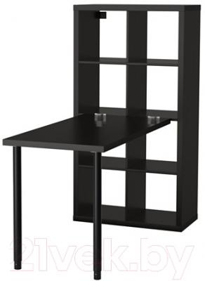 Письменный стол Ikea Каллакс 691.230.70 (черно-коричневый)