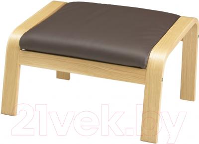 Банкетка Ikea Поэнг 698.291.15 (дубовый шпон/темно-коричневый)