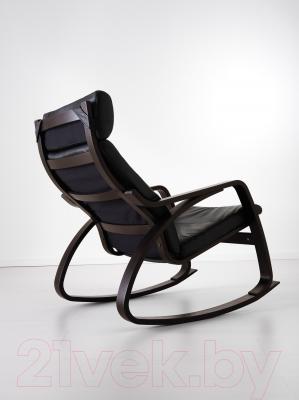 Кресло-качалка Ikea Поэнг 699.008.33 (черно-коричневый/черный)
