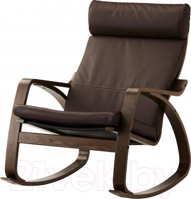 Кресло-качалка Ikea Поэнг 699.008.66 (коричневый/темно-коричневый)