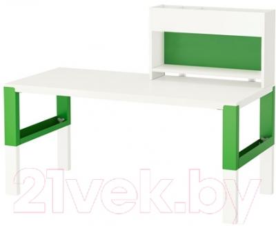 Письменный стол Ikea Поль 791.289.63 (белый/зеленый)
