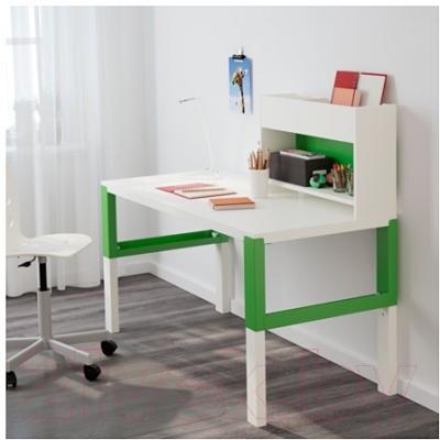 Письменный стол Ikea Поль 791.289.63 (белый/зеленый)
