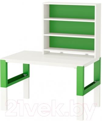 Письменный стол Ikea Поль 791.289.77 (белый/зеленый)