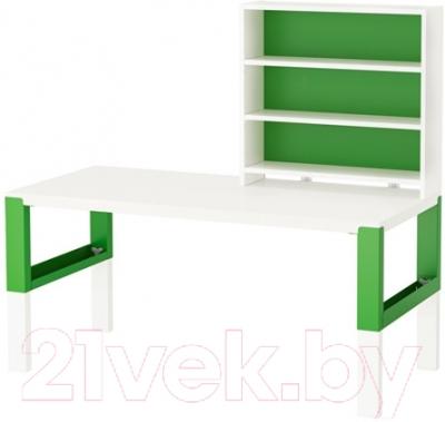 Письменный стол Ikea Поль 791.289.96 (белый/зеленый)