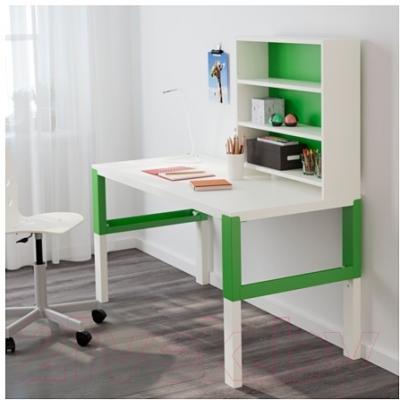 Письменный стол Ikea Поль 791.289.96 (белый/зеленый)