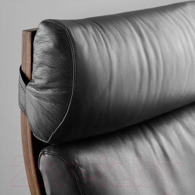 Кресло мягкое Ikea Поэнг 798.608.03 (коричневый/черный)