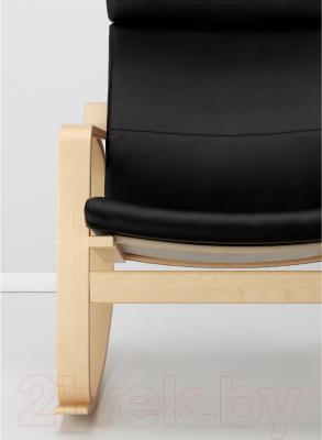 Кресло-качалка Ikea Поэнг 798.610.15 (березовый шпон/черный)