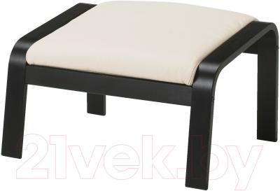 Банкетка Ikea Поэнг 898.305.42 (черно-коричневый/светло-бежевый)