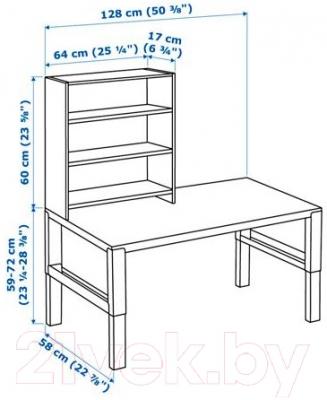 Письменный стол Ikea Поль 991.290.04 (белый)