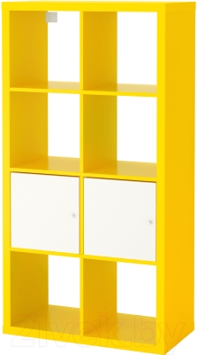 Стеллаж Ikea Каллакс 091.555.06 (желтый/белый)