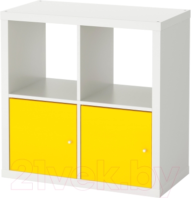 Стеллаж Ikea Каллакс 491.554.96 (белый/желтый)